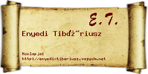Enyedi Tibériusz névjegykártya